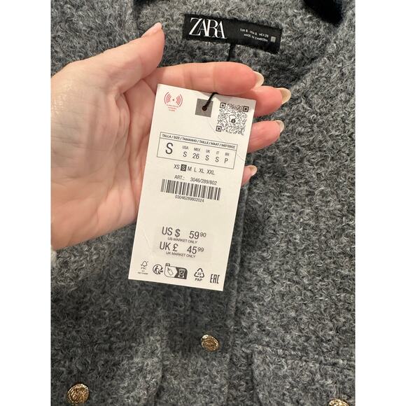 NWT Zara Lady Cardigan Size S - Picture 7 of 7